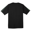 Sport-Tek Men's Black/Forest Green Colorblock PosiCharge Competitor Tee