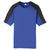 Sport-Tek Men's True Royal/ Black PosiCharge Competitor Sleeve-Blocked Tee