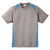 Sport-Tek Men's Vintage Heather/Carolina Blue Heather Colorblock Contender Tee