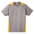 Sport-Tek Men's Vintage Heather/Gold Heather Colorblock Contender Tee