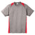 Sport-Tek Men's Vintage Heather/True Red Heather Colorblock Contender Tee