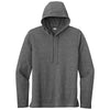 Sport-Tek Men's Dark Grey Heather Posicharge Tri-Blend Wicking Long Sleeve Hoodie