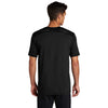 Sport-Tek Men's Black/Black Triad Solid PosiCharge Tri-Blend Wicking Draft Tee