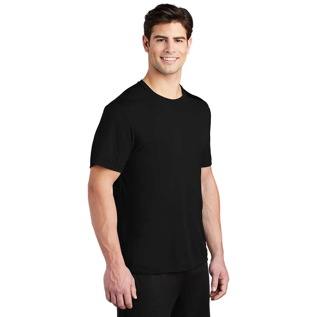 Sport-Tek Men's Black Posi-UV Pro Tee