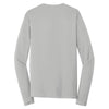 Sport-Tek Men's Silver Long Sleeve PosiCharge Competitor Cotton Touch Tee