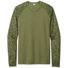 Sport-Tek Men's Olive Drab Green PosiCharge Digi Camo Long Sleeve Tee