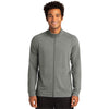 Sport-Tek Men's Light Grey Heather Sport-Wick Flex Fleece Full-Zip