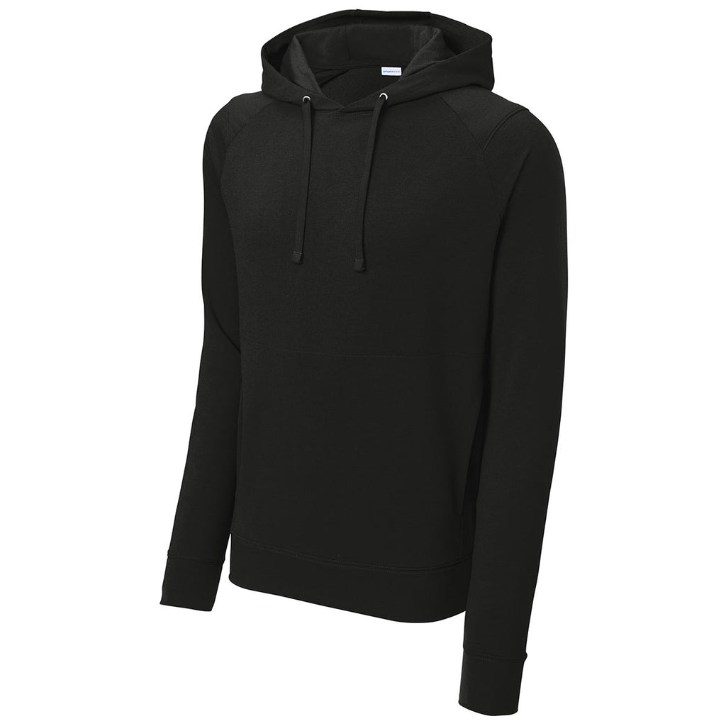 Sport-Tek Men's Black Sport-Wick Flex Fleece Pullover Hoodie