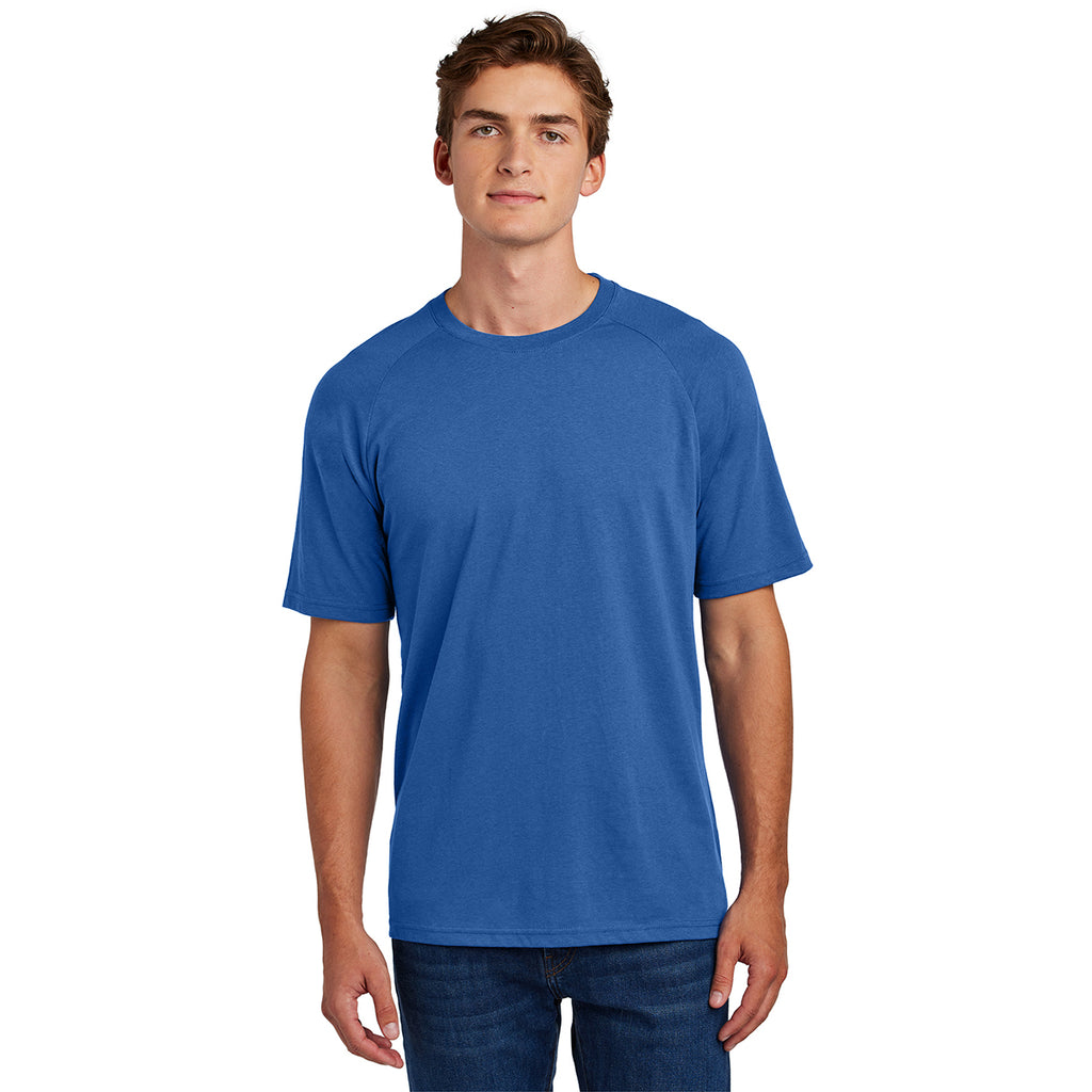 Sport-Tek Men's True Royal Halftime Raglan Tee