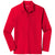 Sport-Tek Men's True Red PosiCharge RacerMesh Long Sleeve Polo