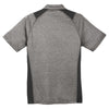 Sport-Tek Men's Vintage Heather/Black Heather Colorblock Contender Polo