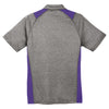 Sport-Tek Men's Vintage Heather/Purple Heather Colorblock Contender Polo