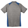 Sport-Tek Men's Vintage Heather/True Royal Heather Colorblock Contender Polo