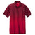 Sport-Tek Men's Deep Red/Black Ombre Heather Polo