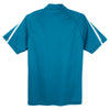 Sport-Tek Men's Blue Wake/ White PosiCharge Micro-Mesh Colorblock Polo