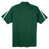 Sport-Tek Men's Forest Green/ White PosiCharge Micro-Mesh Colorblock Polo