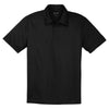 Sport-Tek Men's Black PosiCharge Active Textured Polo