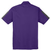 Sport-Tek Men's Purple/Grey PosiCharge Active Textured Colorblock Polo