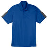 Sport-Tek Men's True Royal/Grey PosiCharge Active Textured Colorblock Polo