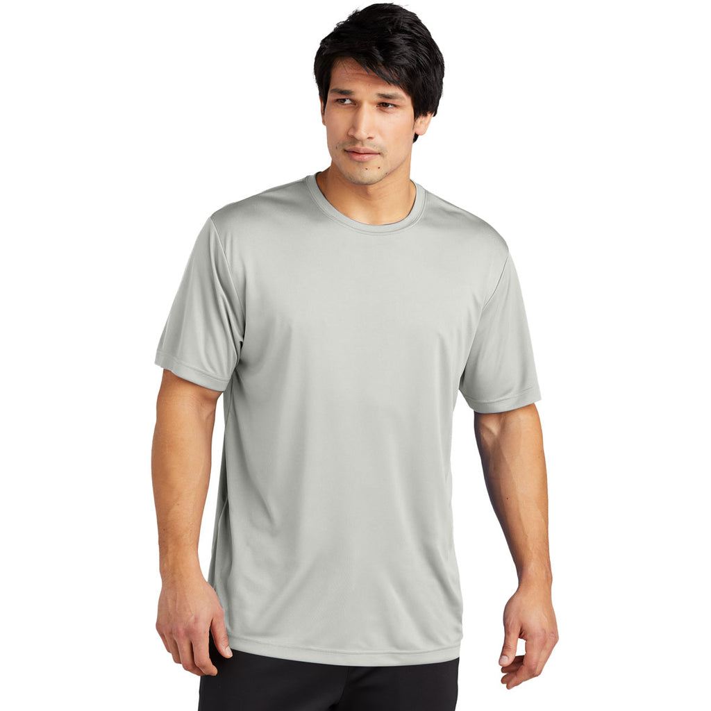 Sport-Tek Men's Silver PosiCharge Re-Compete Tee