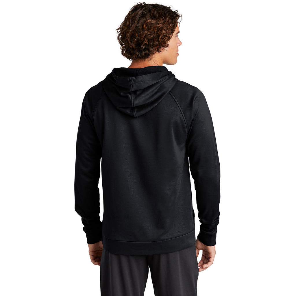 Sport-Tek Men's Black Re-Compete Fleece Pullover Hoodie