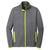 Sport-Tek Men's Charcoal Grey Heather/ Charge Green Sport-Wick Stretch Contrast Full-Zip Jacket