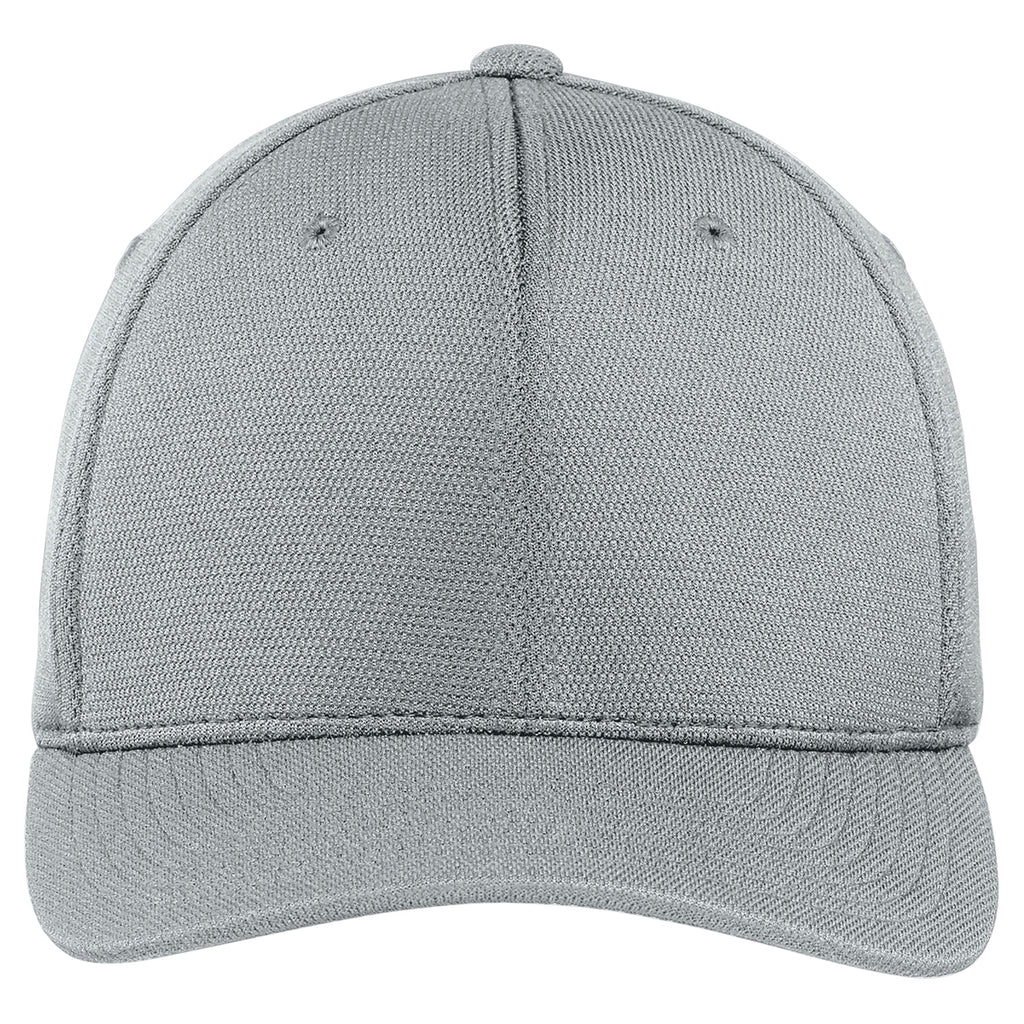 Sport-Tek Grey Heather Flexfit Cool & Dry Poly Block Mesh Cap