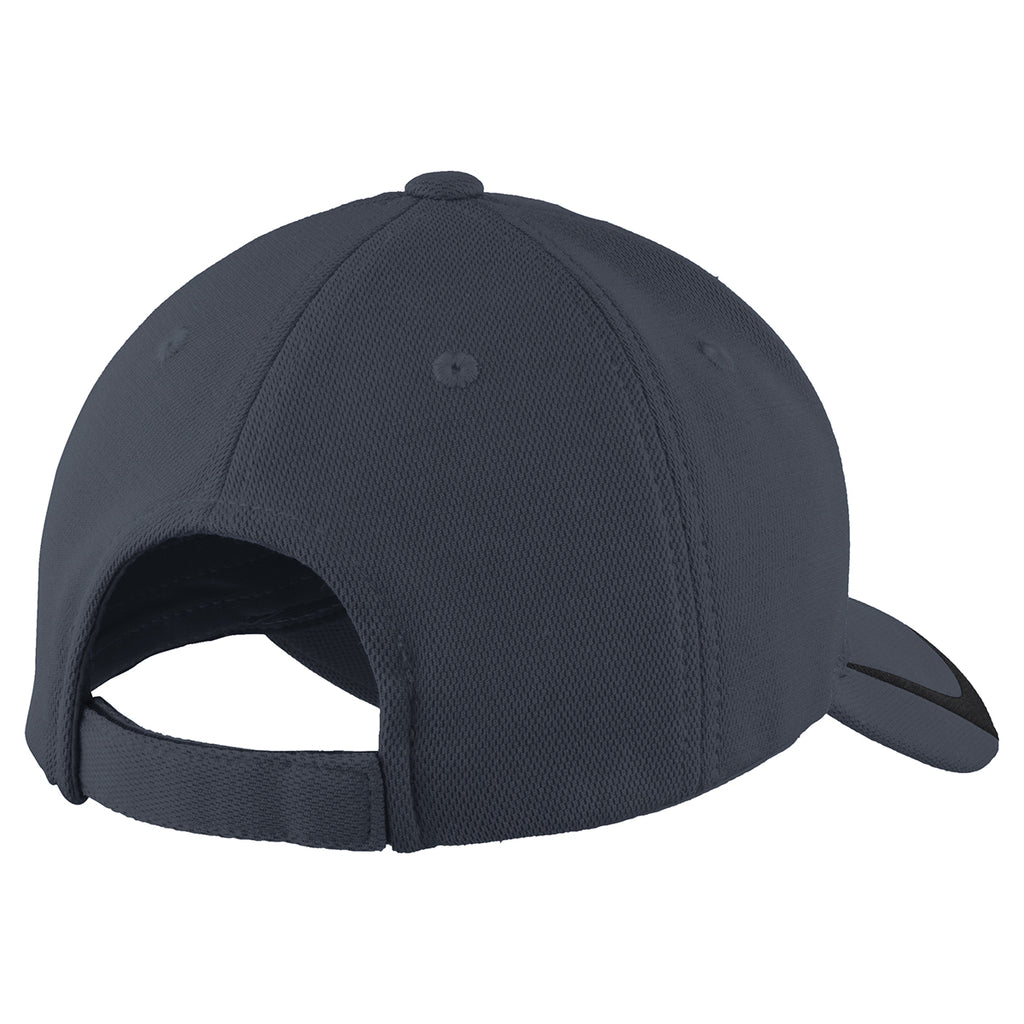 Sport-Tek Graphite/Black Pique Colorblock Cap