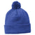 Sport-Tek True Royal Solid Pom Pom Beanie