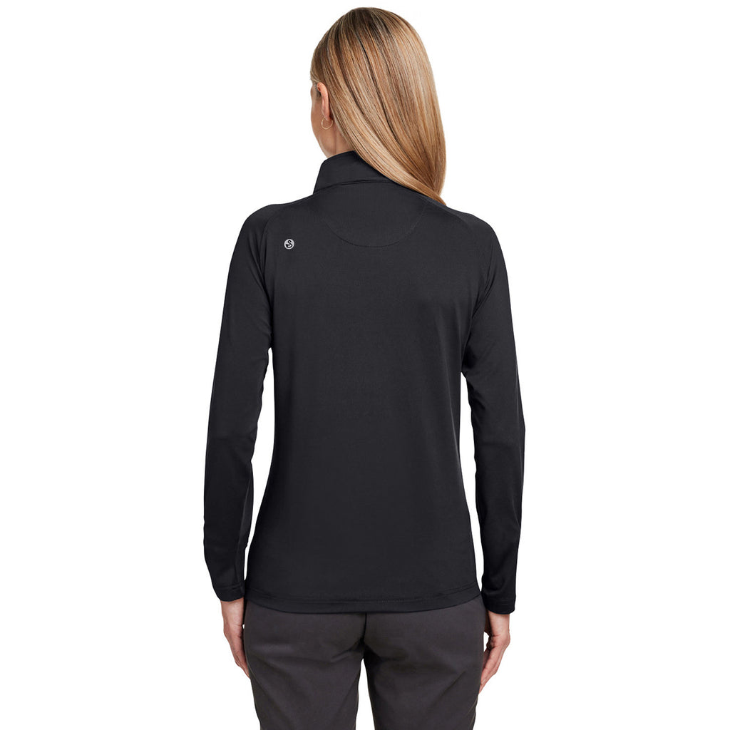 Swannies Golf Women's Black Cook Quarter Zip