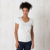 Toad & Co. Women's White Marley Short Sleeve Tee