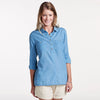 Toad & Co. Women's Light Indigo Solid Indigo Ridge Long Sleeve Shirt