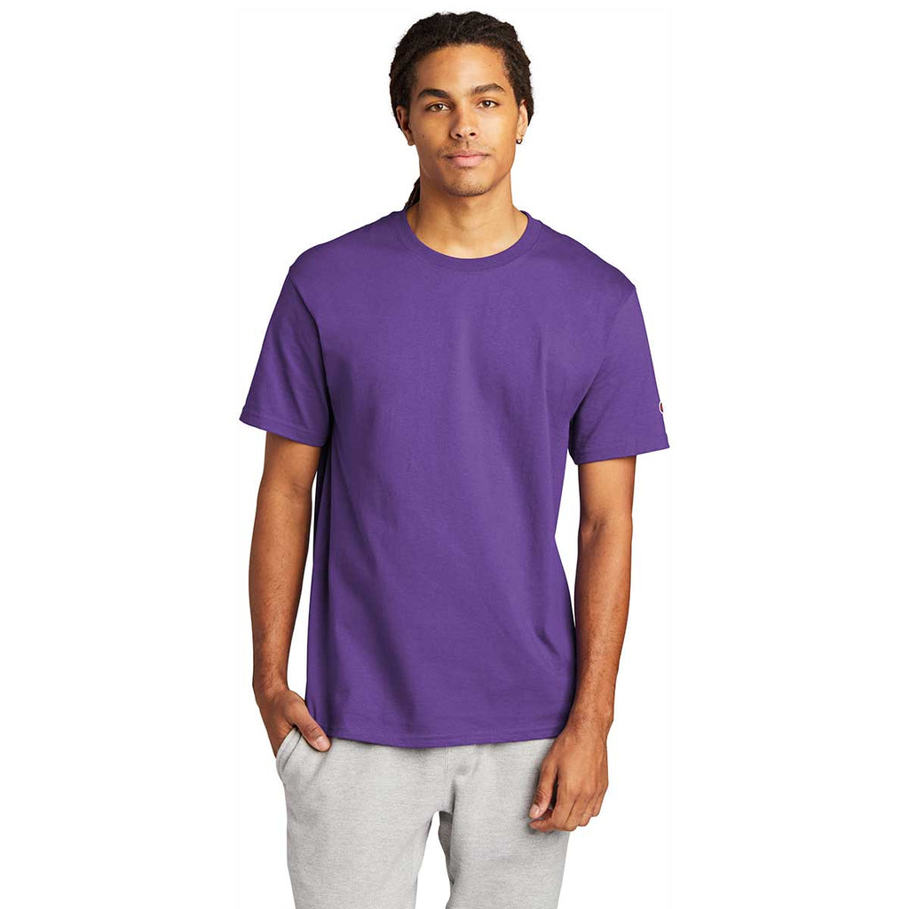 Champion Men's Purple Heritage 6-oz Jersey Tee