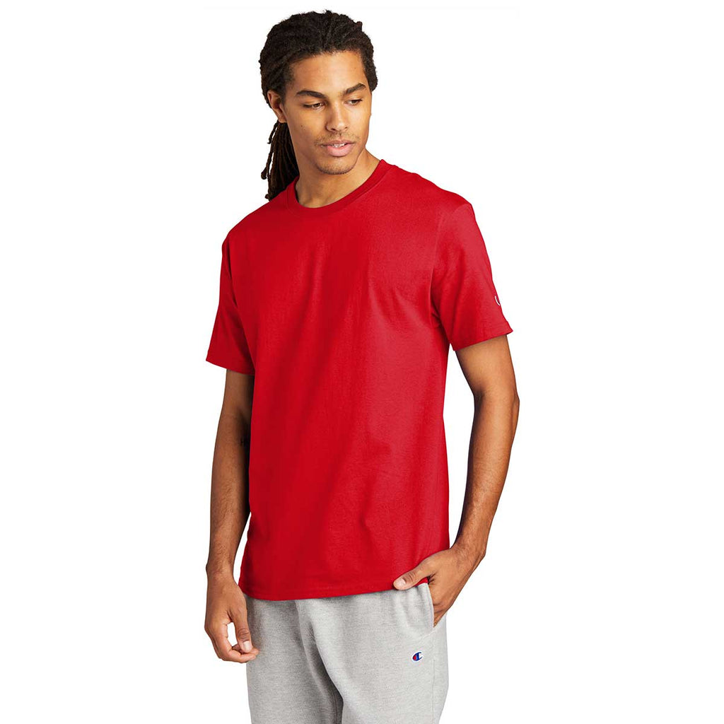 Champion Men's Red Heritage 6-oz Jersey Tee