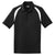 Sport-Tek Men's Black/White Dry Zone Colorblock Raglan Polo