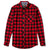 Timberland Men's Classic Red/Black Buffalo Check Woodfort Mid-Weight Flannel Shirt