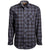 Timberland Men's Navy Buffalo Check Woodfort Mid-Weight Flannel Shirt