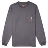 Timberland Men's Charcoal Core Pocket Long Sleeve T-Shirt