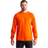 Timberland Men's Blaze Orange Core Pocket Long Sleeve T-Shirt