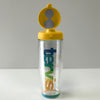 Tervis 24oz Water Bottle with Yellow Lid