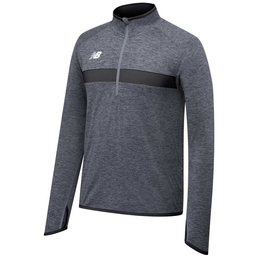 New Balance Men's Team Black Athletics Half Zip