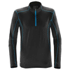 Stormtech Men's Black/Electric Blue Pulse Fleece Pullover