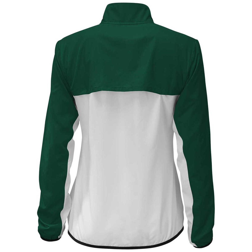 New Balance Women's Team Dark Green Athletics Warm-Up Jacket