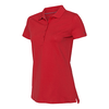 Tommy Hilfiger Women's Apple Red Classic Fit Ivy Pique Sport Shirt