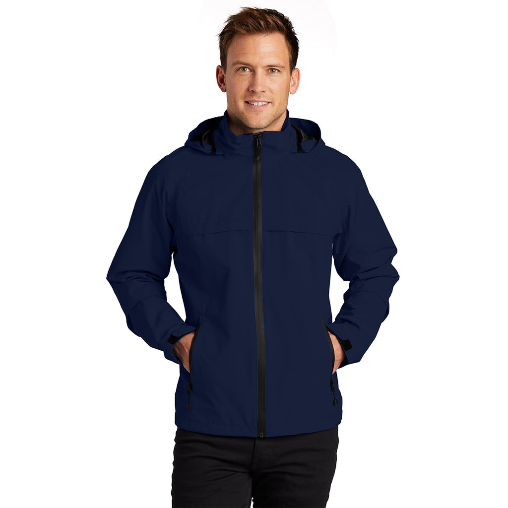 Port Authority Men's True Navy Tall Torrent Waterproof Jacket