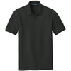 Port Authority Men's Deep Black Tall Core Classic Pique Polo