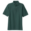 Port Authority Men's Dark Green Tall Pique Knit Polo