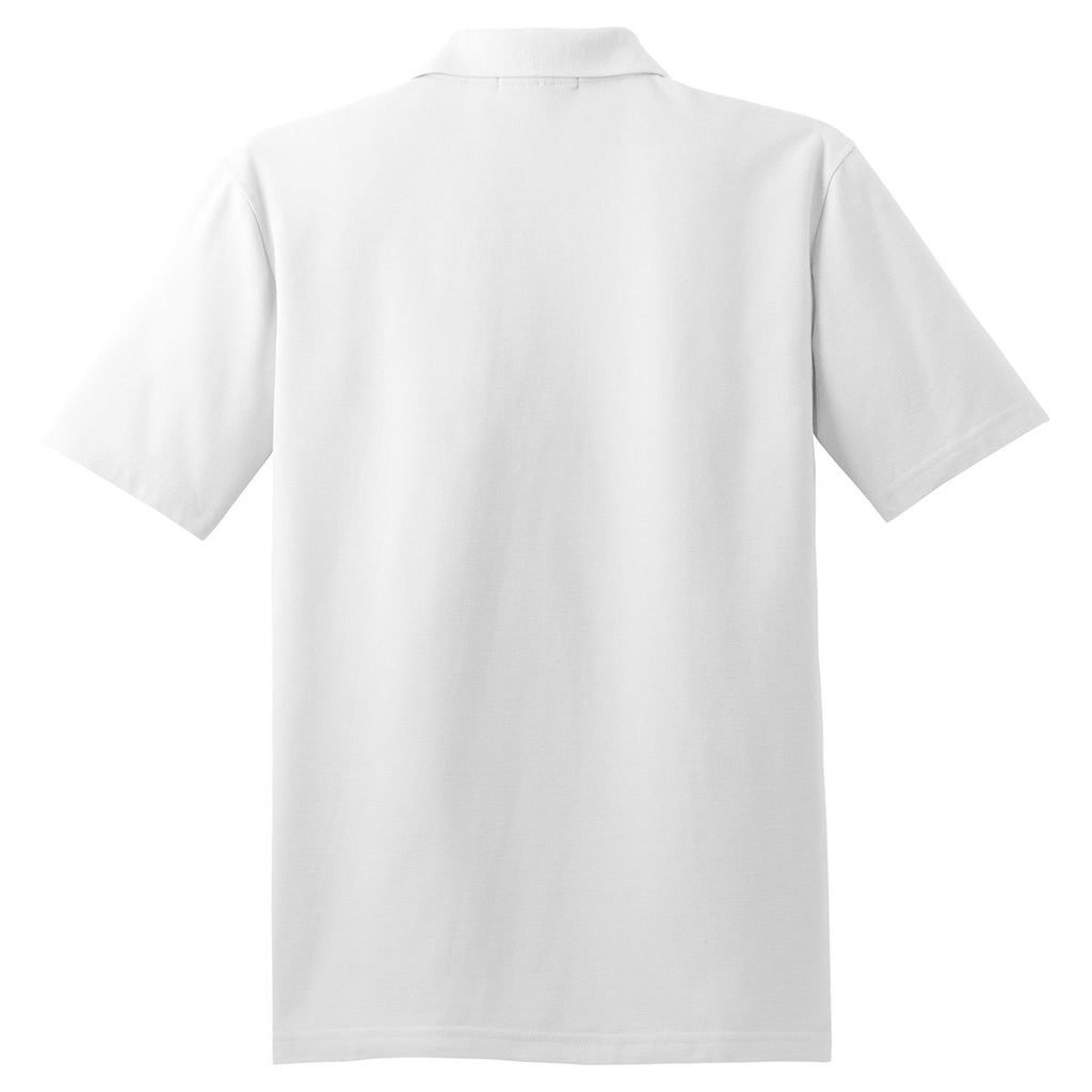 Port Authority Men's White Tall Stain-Resistant Polo