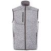 Elevate Men's Light Heather Grey Fontaine Knit Vest