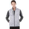 Elevate Men's Light Heather Grey Fontaine Knit Vest